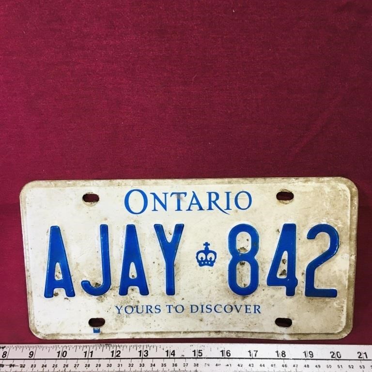 Ontario "Yours To Discover" License Plate
