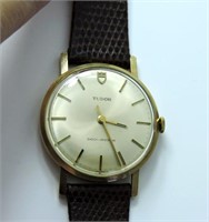 Vintage Tudor watch, leather band. original box