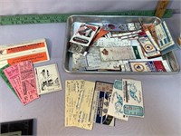 Large lot of sports tickets