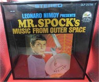 1966 Framed Mr. Spock Outer Space Music Record