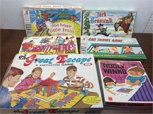 Stack of 6 vintage Games - the great escape,