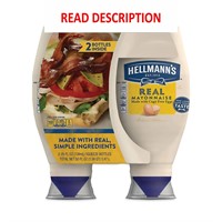 Hellmann's Real Mayonnaise  2 pk./25 oz. Missing 1