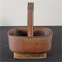 E. Hourion Dinant Copper Basket