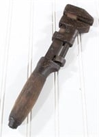 Wooden Handled Monkey Wrench