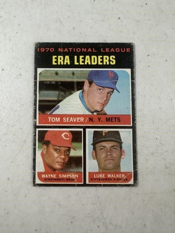 1971 TOPPS BASEBALL - NAT. LEAGUE ERA LEADERS -