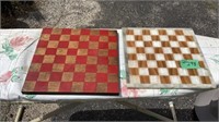 Marble and Wood Checker Boards