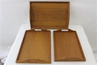 Winsome Wood Teak Wood Tray Set