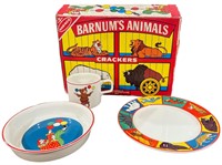 BARNUMS Animal Crackers Dish Set