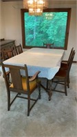 North-Western Wooden Dinning Room With Leaf Table