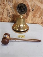 Kiwanas International Brass Bell/Gavel Elwood, IN