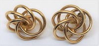 810-14KT YELLOW GOLD EARRINGS