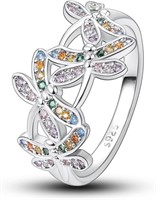 Beautiful .80ct Gemstones Dragonfly Ring