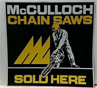 SST McCulloch chainsaw sign