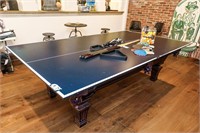 Olhausen Pool Table, Cue Sticks, Balls, Ping Pong