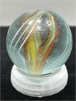 Handmade German ribbon core marble G+ 13/16”