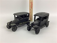 Cast iron reproduction  2cars solid black