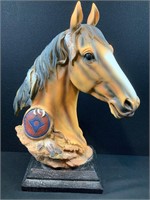 Native American Plastic Horse Statue