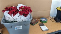 Christmas Decor Lot and Tub