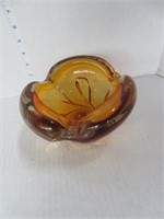 CHALET CANADA ART GLASS BOWL / CANDY DISH