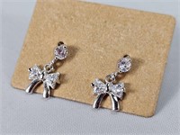 NEW 925 Sterling Silver C2 Dangle Earrings