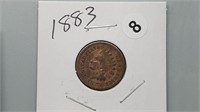 1883 Indian Head Cent rd1008