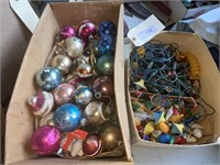 OLD CHRISTMAS BULBS & LIGHTS