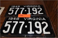 1948 VA Tags - Matching