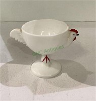 Vintage Westmoreland stemmed white milk glass