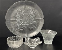 4 Mid Century European Art Glass
