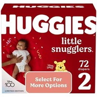 Huggies Little Snugglers Baby Diapers  Size 2  72