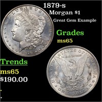 1879-s Morgan Dollar $1 Grades GEM Unc