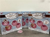 3 NEW boxes of DIY Crystal Bath Fizzies Kit
