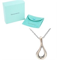 Tiffany & Co Open Teardrop Necklace