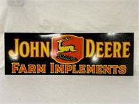 John Deere Farm Implements Sign