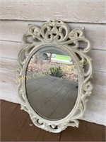 Vintage style wall hanging mirror