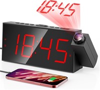 SEALED $57 LED Projection Digital Alarm Clock