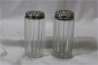 A Pair of Sterling Top  Containers