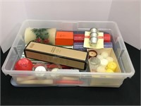 Rubbermaid Storage Container with Candles