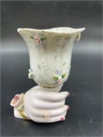 Vintage Porcelain Napco Hand Vase