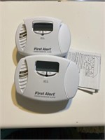 Pair of First Alert Carbon Monoxide Detectors