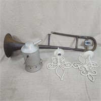 Trombone part, sconces, humidifier