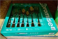 Promise Stainless Steel Silverware 45pc Set