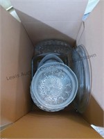 Miscellaneous lot of glass bakeware and serveware