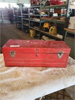 Red Tool Box - No Latches - 19" Long