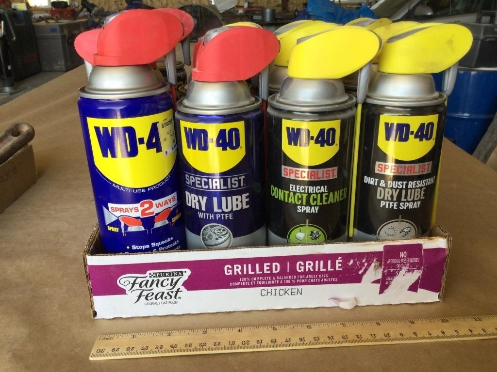 WD-40 lot- Partially full to empty