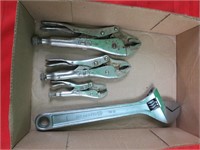 Vice grips 3 ct, Crescent Wrench - 12" ( 4 ct)