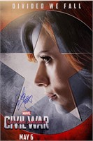 Scarlett Johansson Autograph Avengers Poster