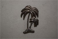 Sterling Palm Tree Brooch