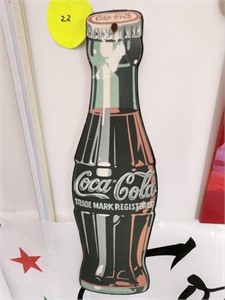 Cardboard Coke Bottle Sign