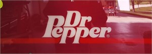 Plastic Dr. Pepper Sign 31 1/2" x 11 1/2"